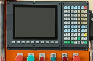 Four-spindle machine control panel