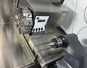 Turret and tailstock detail